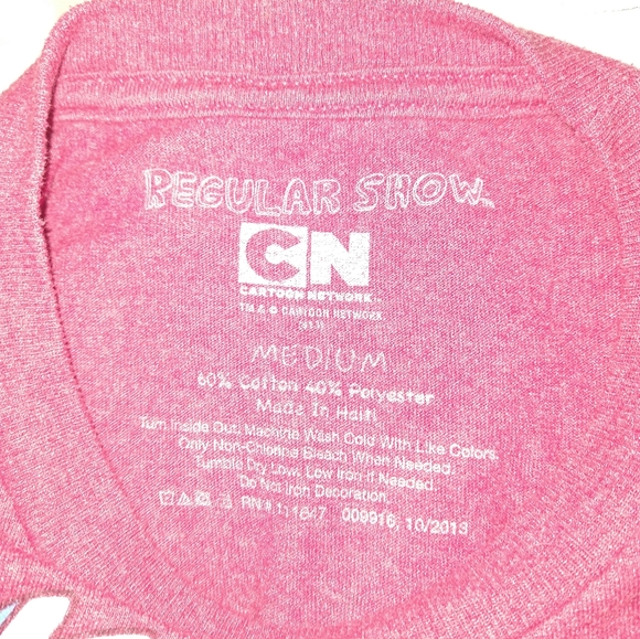 Cartoon Network Regular Show T-shirt red Size Medium - Picture 4 of 4